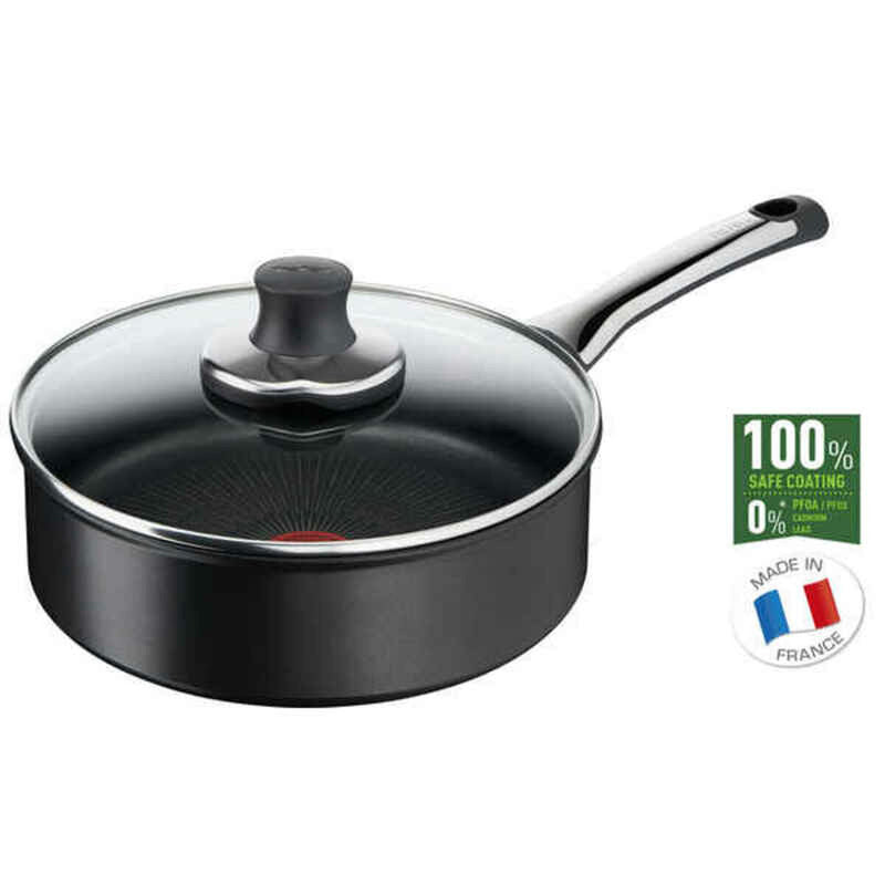 Topf mit Deckel Tefal Ø 24 cm Schwarz Edelstahl Aluminium (Restauriert B)