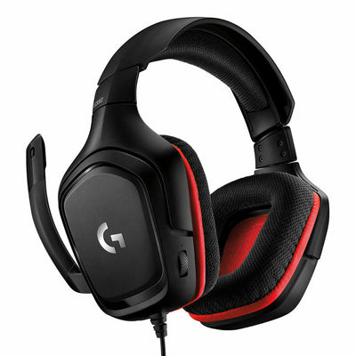 Headphones with Microphone Logitech G332 Black Red Red/Black (Refurbished A)