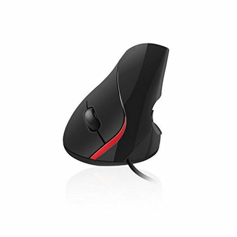 Ergonomic Optical Mouse Ewent 1000 dpi USB Black (Refurbished B)