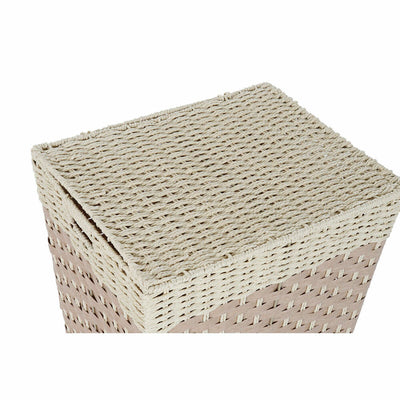 Laundry basket DKD Home Decor Natural 50 L Braiding (Refurbished A)