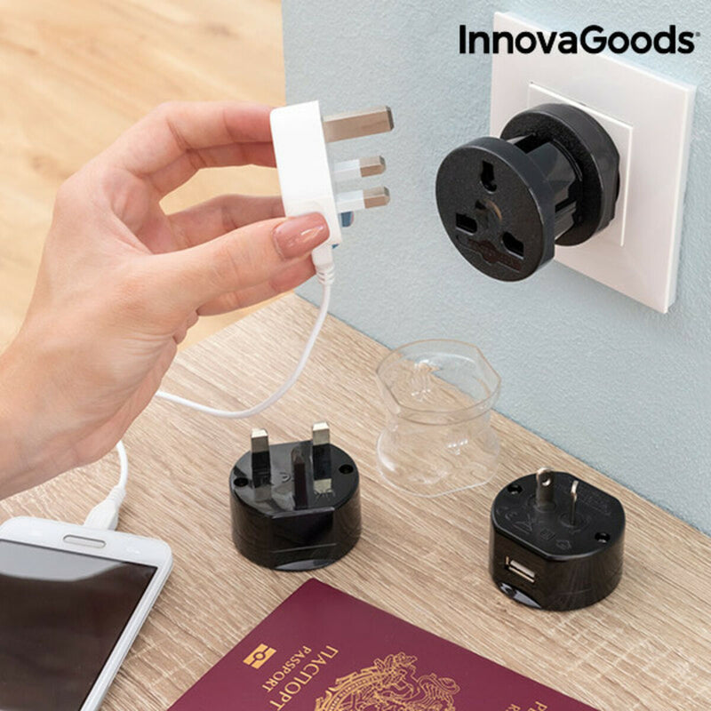 Adaptateur Prise Universelle de Voyage Electrip InnovaGoods (Reconditionné A)