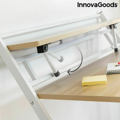 Bureau Pliable avec Étagère InnovaGoods Tablezy Bois (Reconditionné B)