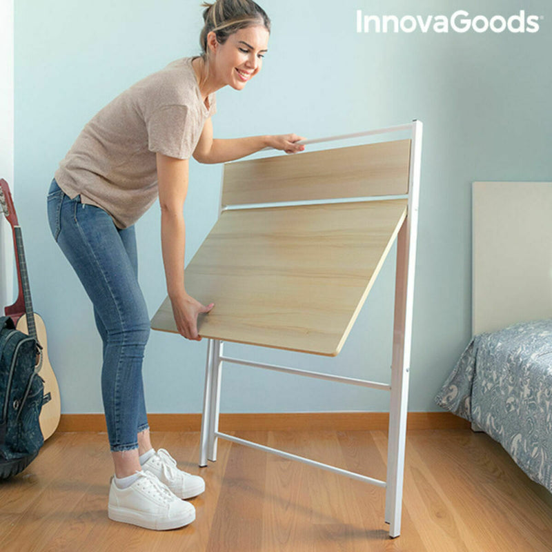 Escritorio Plegable con Estante InnovaGoods Tablezy Madera (Reacondicionado B)