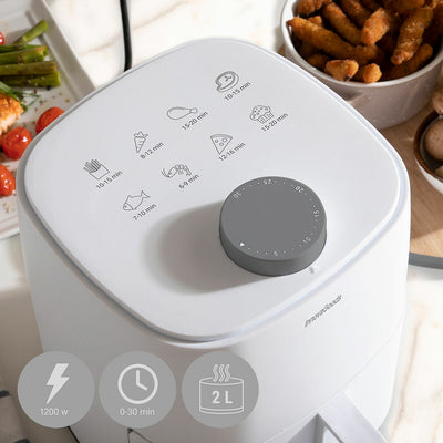 Heißluftfritteuse InnovaGoods Weiß 1200 W 2 L (Restauriert B)