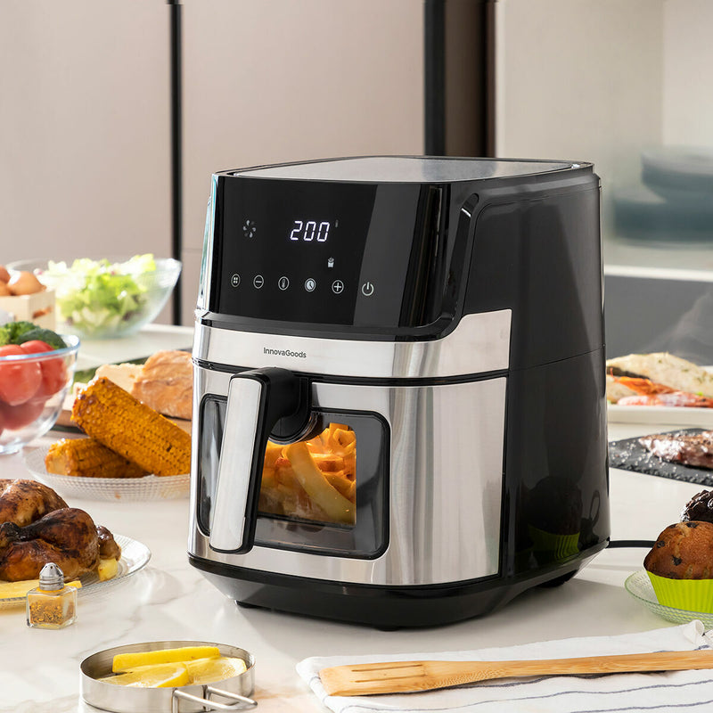 Air Fryer InnovaGoods Black 1700 W 6,5 L Stainless steel (Refurbished C)