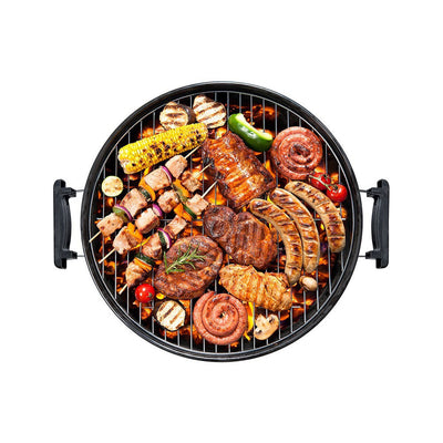 Kohlegrill mit Deckel und Rädern EDM (Restauriert B)