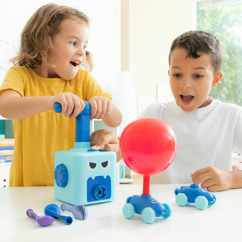 2 in 1- Spielzeug Auto und Ballonwerfer Coyloon InnovaGoods Blau (Restauriert B)