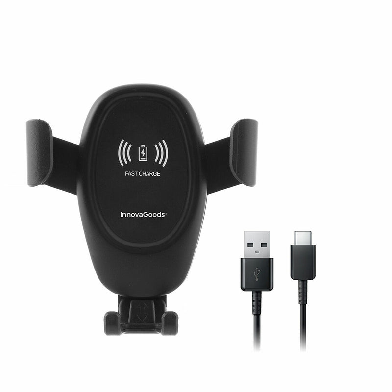 Support pour téléphone portable avec chargeur de voiture sans fil Wolder InnovaGoods V0103067 (Reconditionné B)