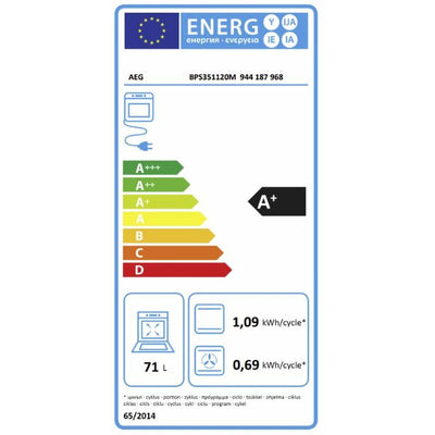 Forno Pirolitico AEG 71 L 3000W A+ 71 L (Ricondizionati B)