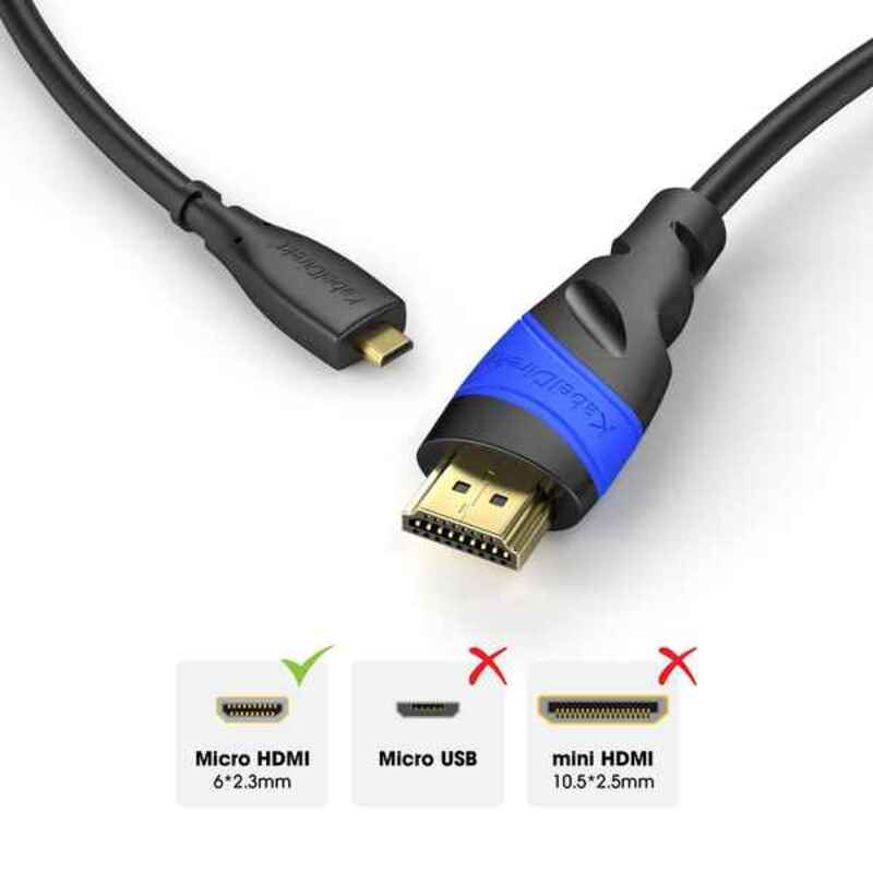 Micro HDMI-Kabel (5 m) (Restauriert A+)