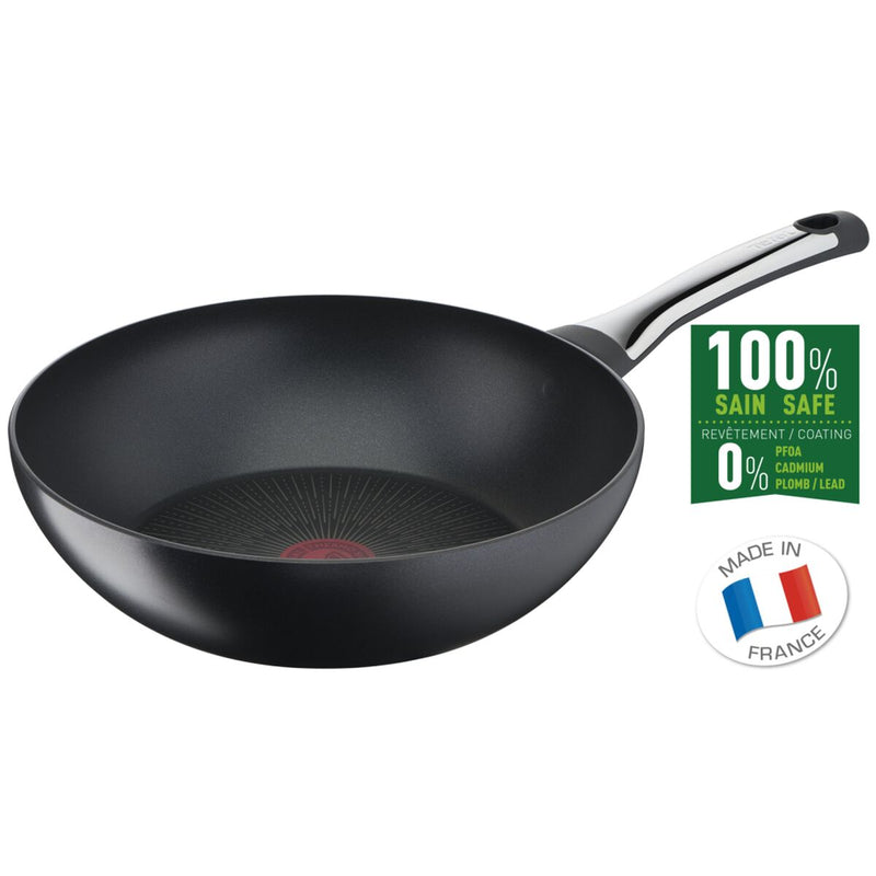 Padella Wok Tefal Nero Titanio Acciaio Ø28 cm (Ricondizionati C)