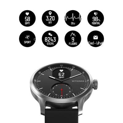 Pulsera de Actividad Withings Smartwatch Negro Ø 42 mm (Reacondicionado C)