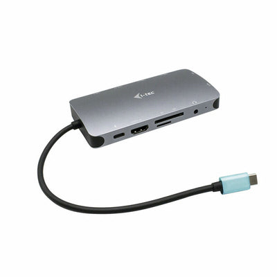 Dockstation i-Tec USB-C Nano Dock HDMI/VGA with LAN + Power Delivery 100 W Argentato (Ricondizionati A+)