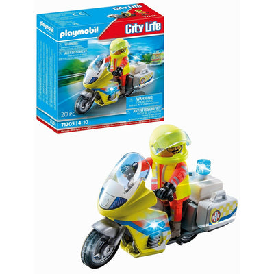 Jeu de Véhicules Playmobil Motocyclette 20 Pièces (Reconditionné A+)