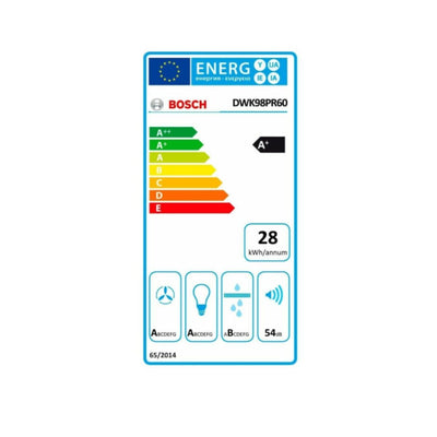 Konventioneller Rauchfang BOSCH DWK98PR60 90 cm 840 m3/h 166W A+ Schwarz (Restauriert A)