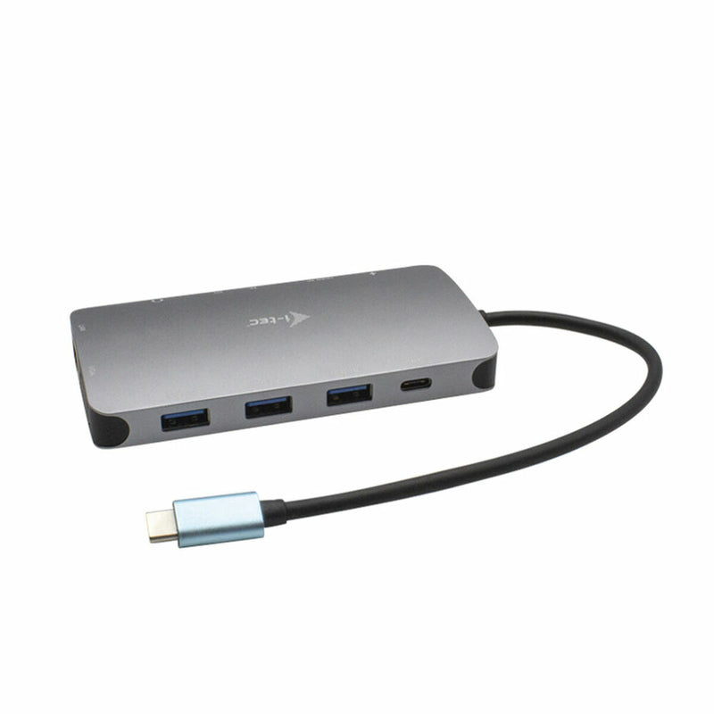 Dockstation i-Tec USB-C Nano Dock HDMI/VGA with LAN + Power Delivery 100 W Argentato (Ricondizionati A+)