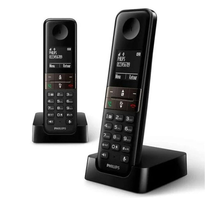 Telefono Senza Fili Philips D4702B/34 1,8" DECT Bianco Nero (Ricondizionati A)