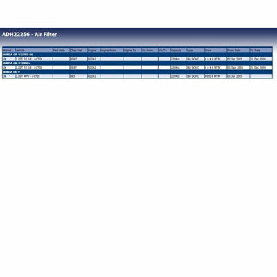 Air filter ADH22256 (Refurbished A+)