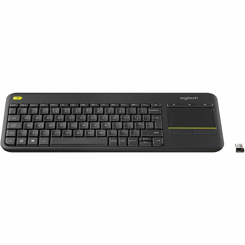 Keyboard with Touchpad Logitech 920-007129 Wireless AZERTY French Black (Refurbished B)