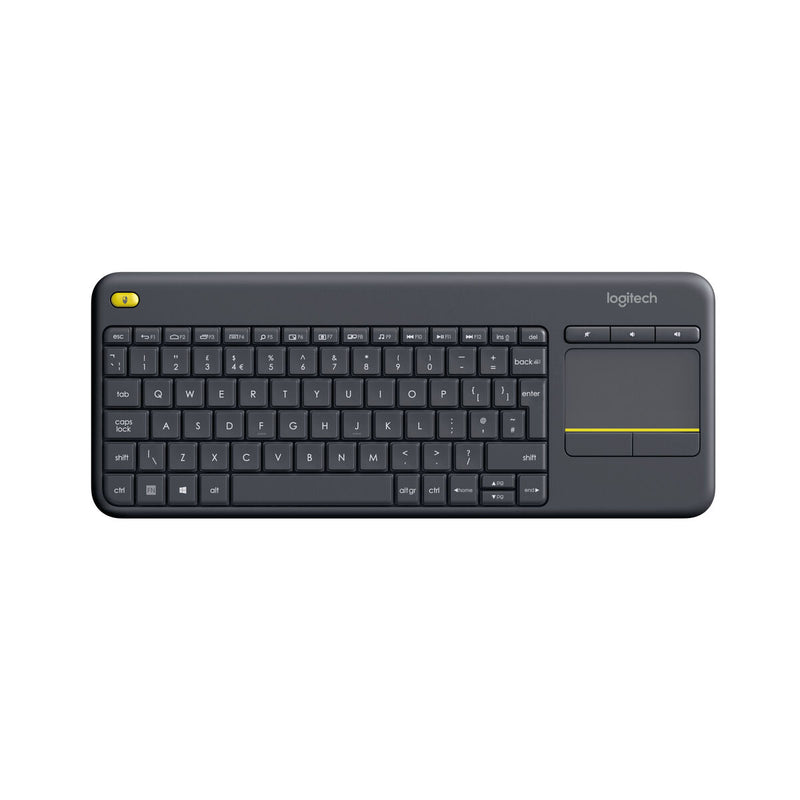 Teclado con Touchpad Logitech 920-007129 Inalámbrico AZERTY Francés Negro (Reacondicionado B)