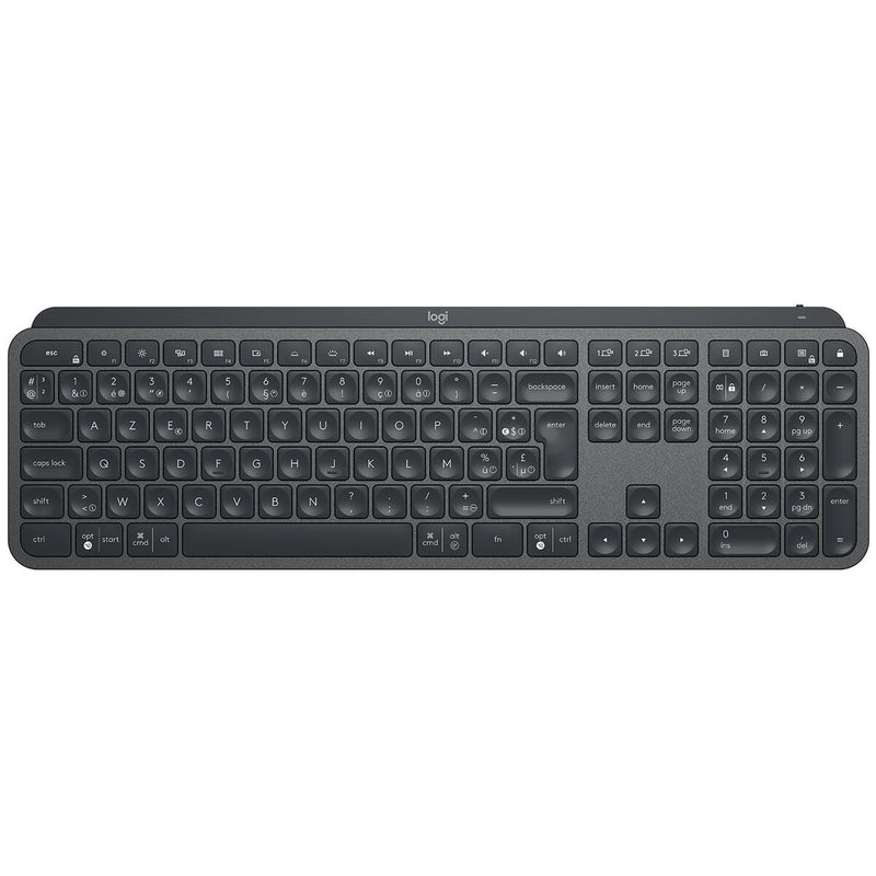 Teclado Bluetooth Logitech Mx Keys Francés Grafito AZERTY (Reacondicionado A)