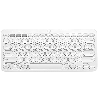 Drahtlose Tastatur Logitech K380 Weiß Azerty Französisch AZERTY (Restauriert B)