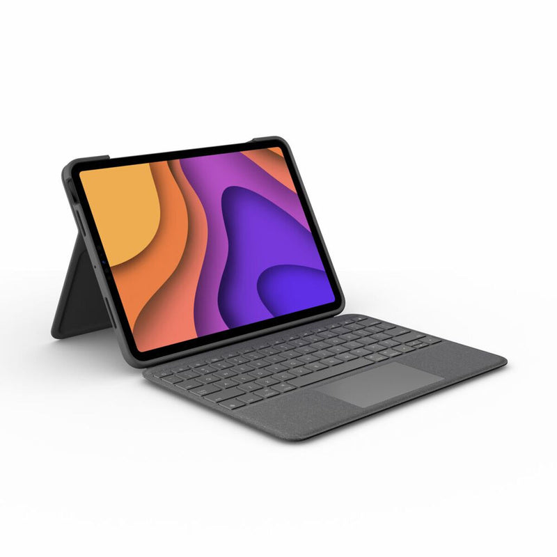 iPad-Case + Tastatur iPad Pro Logitech Folio Touch Grau Deutsch QWERTZ (Restauriert D)