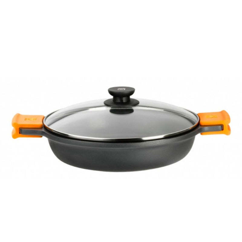 Casserole with glass lid BRA A270540 (40 cm) Black Metal Aluminium Cast aluminium 9 L (1 Unit) (Refurbished A)