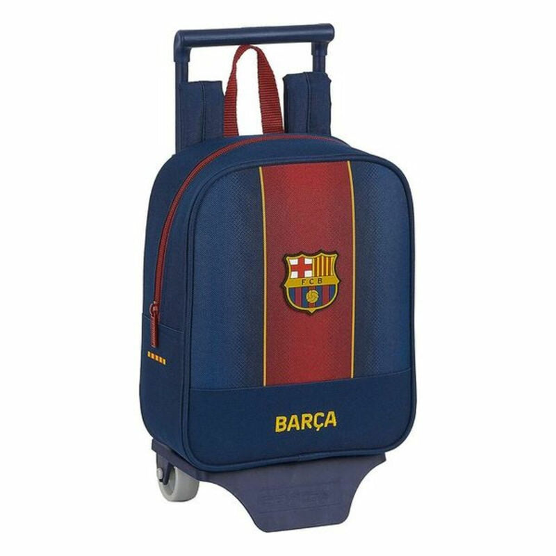 School Rucksack with Wheels 805 F.C. Barcelona M280 Blue (Refurbished A)