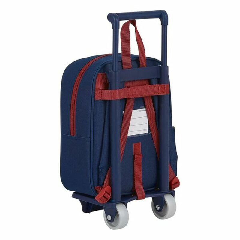 School Rucksack with Wheels 805 F.C. Barcelona M280 Blue (Refurbished A)