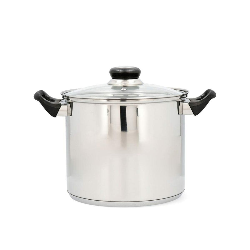 Pot with Glass Lid Quid Blue Grey Multicolour Stainless steel 4 L (Refurbished C)