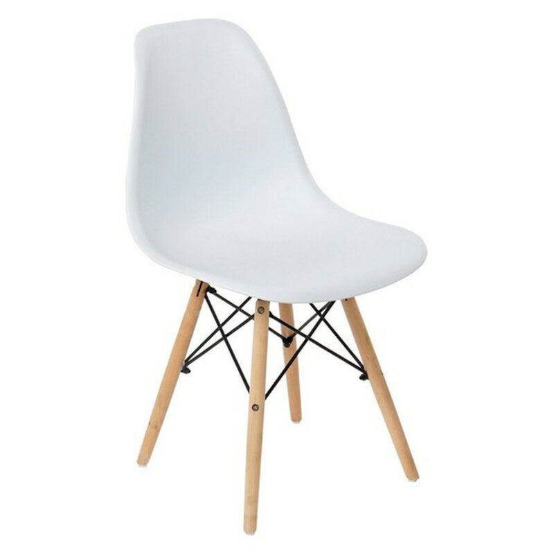 Chaise de Salle à Manger DKD Home Decor Blanc (Reconditionné B)