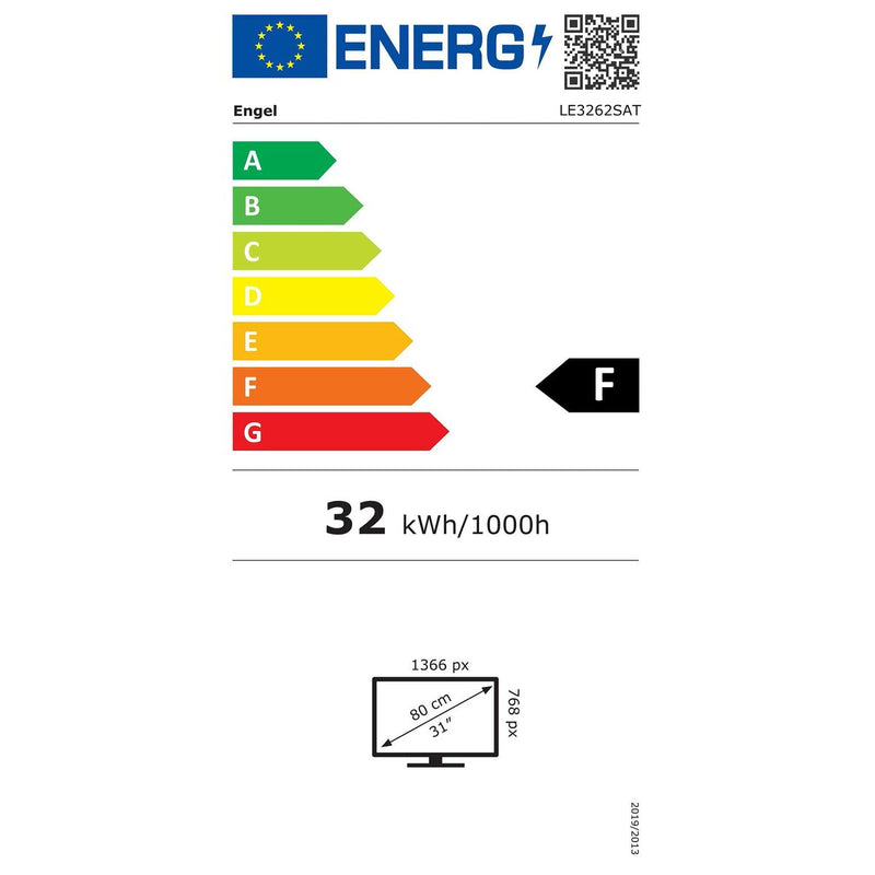 Televisión Engel LE3262SAT Negro 32" LED HD (Reacondicionado B)