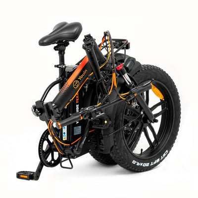 Elektrisches Fahrrad Youin You-Ride Texas 250W 25 km/h Orange Schwarz/Orange 250 W 20" 25 km/h (Restauriert B)