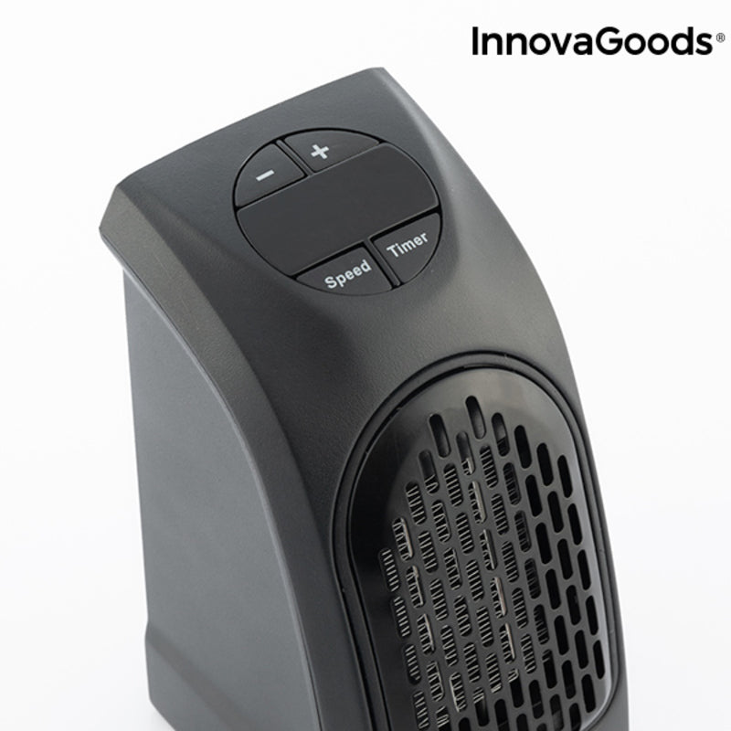 Calefactor Termocerámico de Enchufe HeatPod InnovaGoods 400W Negro Multicolor (Reacondicionado B)