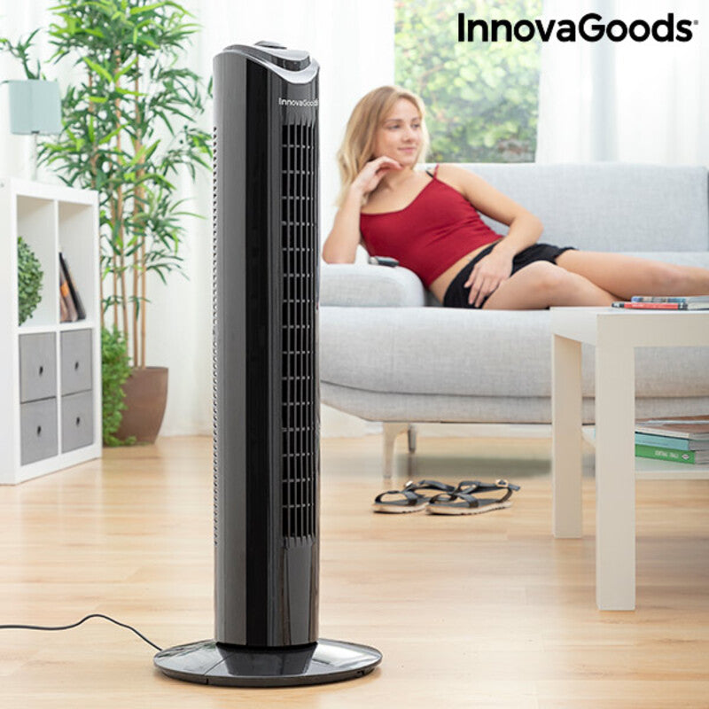 Turmventilator InnovaGoods 80 cm 50W Schwarz 50 W (Restauriert B)