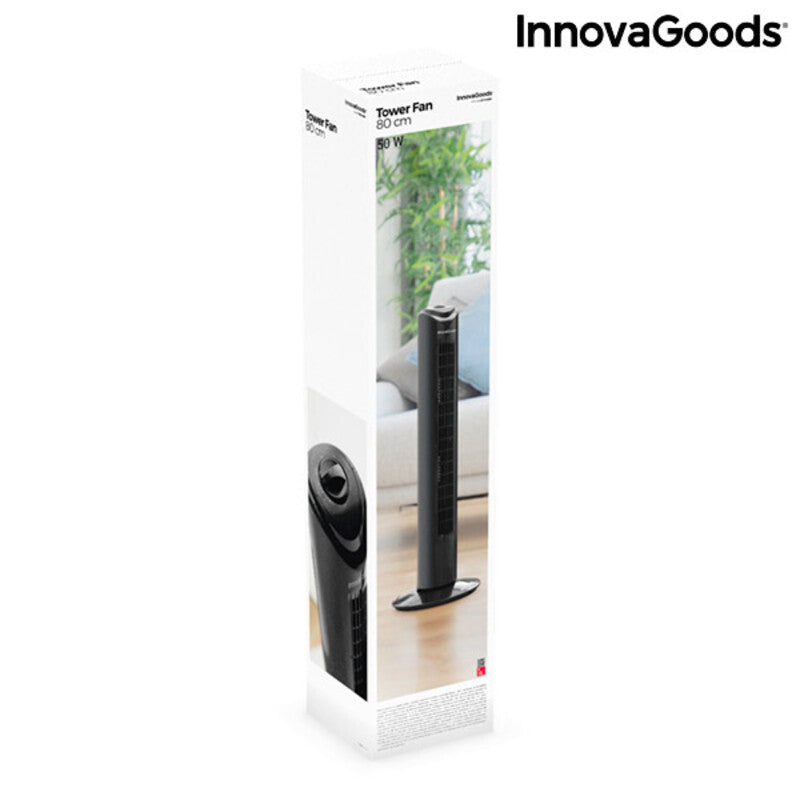 Turmventilator InnovaGoods 80 cm 50W Schwarz 50 W (Restauriert B)