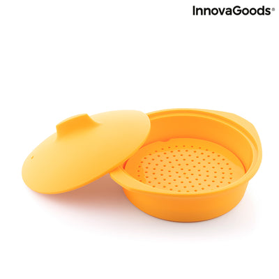 Multifunction Silicone Steamer with Recipes Silicotte InnovaGoods (Refurbished A)