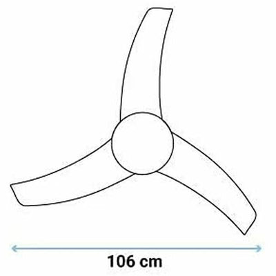 Ceiling Fan Universal Blue UVT1300-20 60 W Ø 106 cm White (Refurbished A)