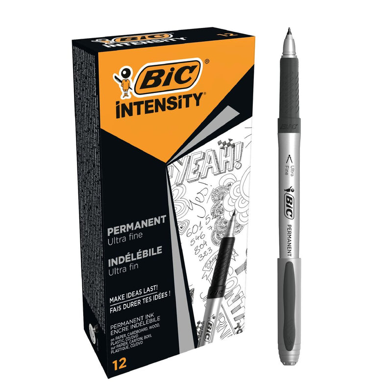 Rotulador permanente Bic Intensity Negro (Reacondicionado D)