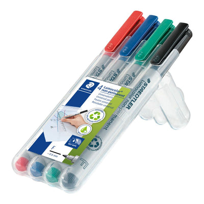 Marcatore permanente Staedtler Azzurro (Ricondizionati A+)