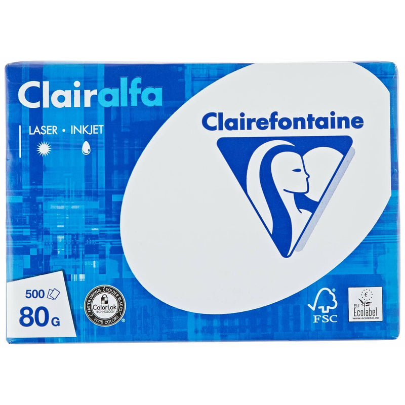 Papier pour imprimante Clairefontaine Clairalfa1910C 15 cm x 21 cm (DIN A5) (Reconditionné B)