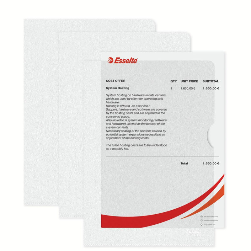 Document Holder Esselte A5 Transparent (Refurbished D)