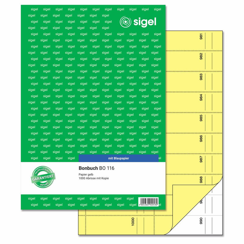 Fogli a griglia Sigel BO116 Giallo A4 (Ricondizionati A)