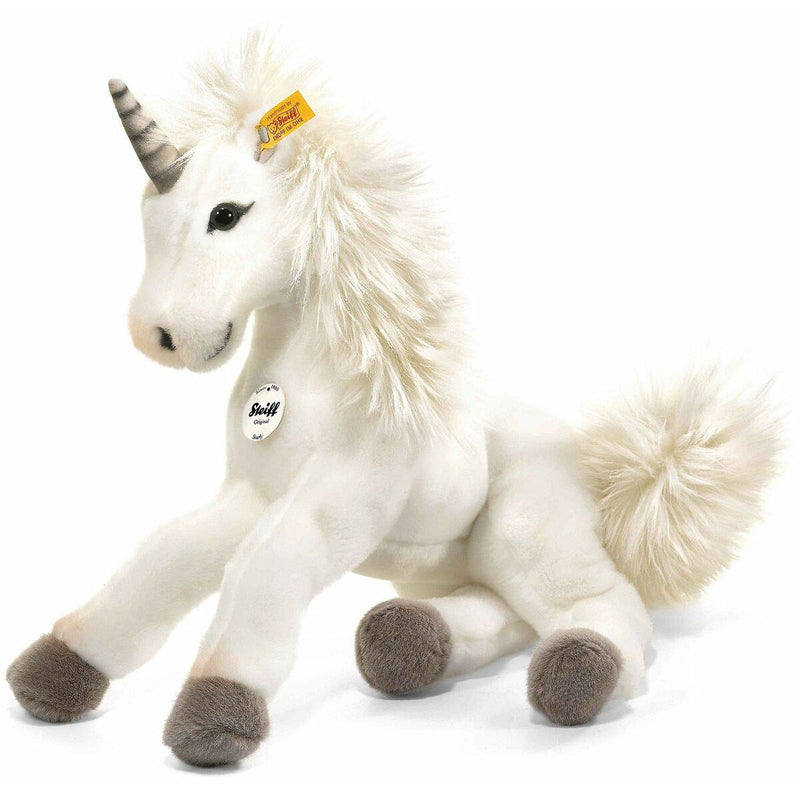 Fluffy toy Steiff 15045 35 cm Unicorn White (Refurbished A)