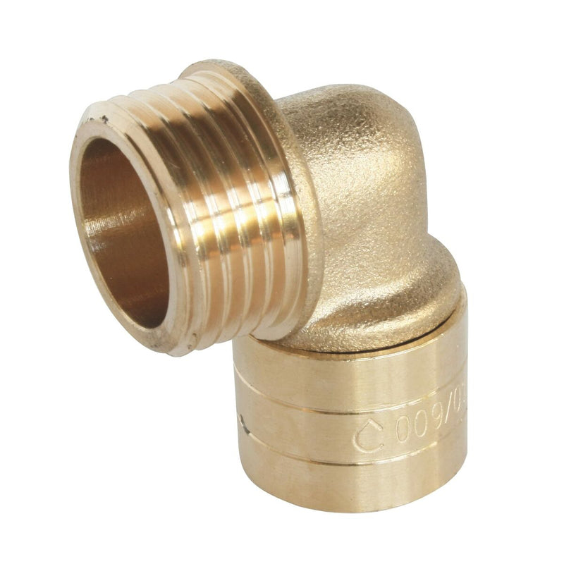 Codo Ø 16 mm Dorado Latón Conector (Reacondicionado A+)