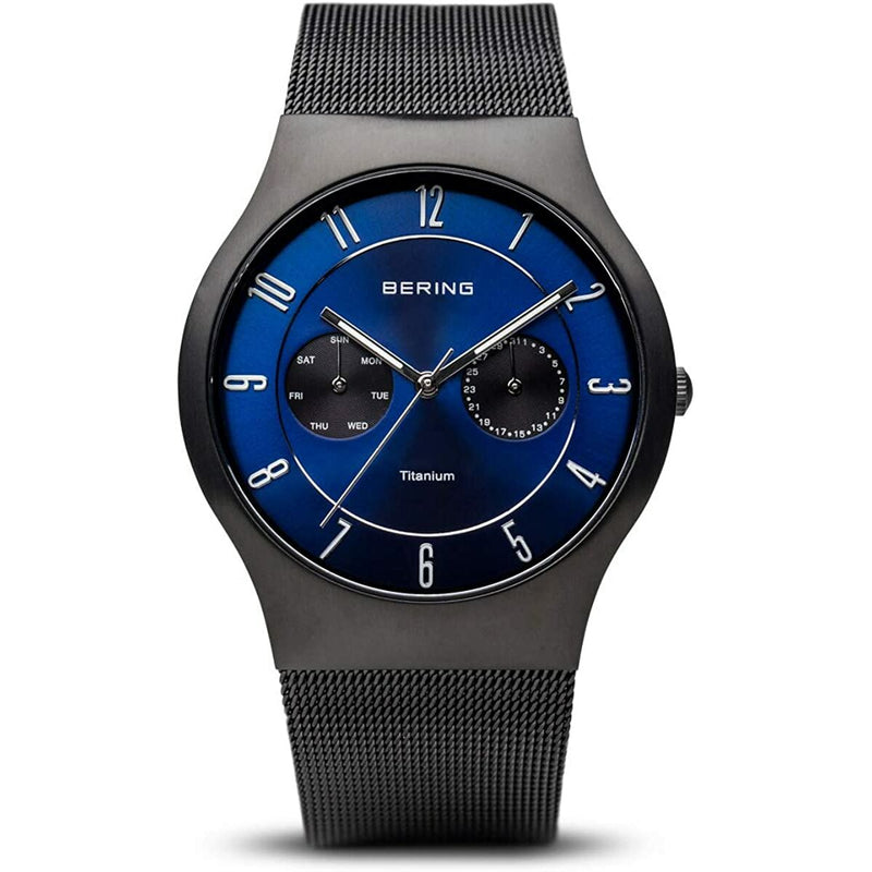 Montre Homme Bering Noir Bleu (Reconditionné C)