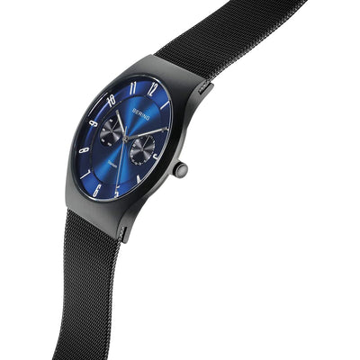 Montre Homme Bering Noir Bleu (Reconditionné C)