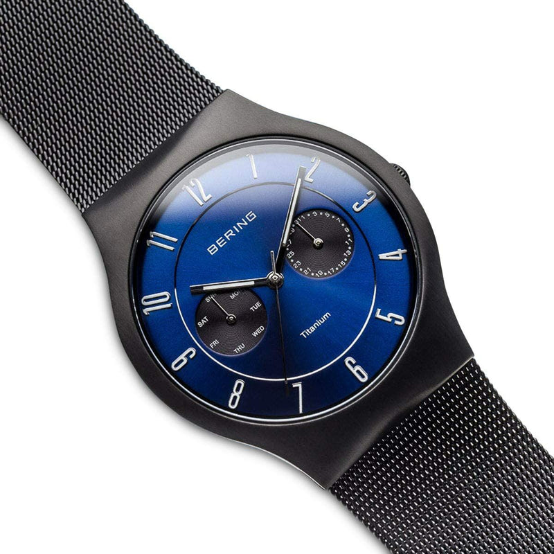 Montre Homme Bering Noir Bleu (Reconditionné C)