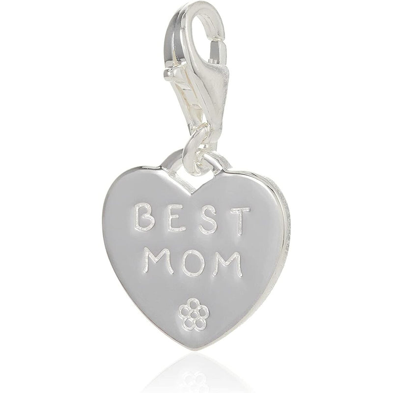 Charms für Damen Thomas Sabo Best Mom 0821-001-12 Herz Silberfarben (Restauriert C)